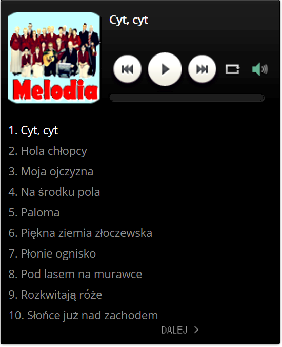 Płyta zespołu Melodia